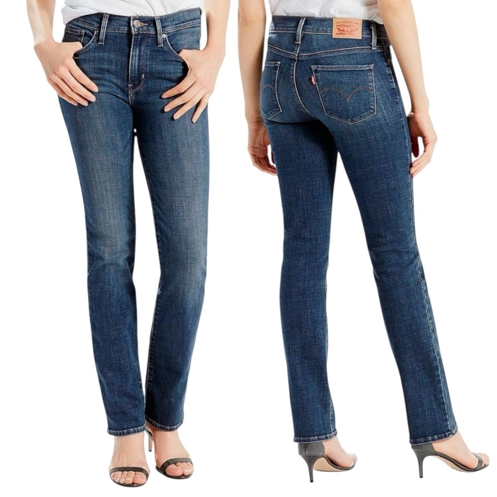 Levi’s Slimming Straight Jeans Dark Wash 28 Lavender Hill